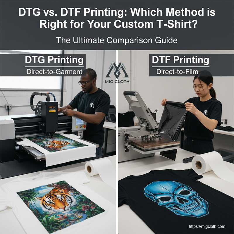 DTG vs DTF Printing: Which Method is Right for Your Custom T-Shirt?